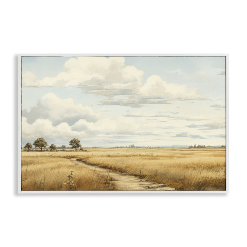 Chemin à travers une vaste prairie, estampe numérique, design par LSR Creative Studio, H 12 po x l 18 po
