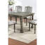 Table de salle à manger moderne grise, rectangulaire, fabrication en placage