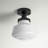 Steverson Glass Semi Flush Mount-898322063-898322065-898322068