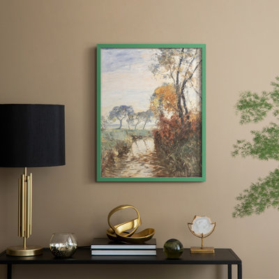«Vintage Landscape CX», reproduction encadrée - bois massif