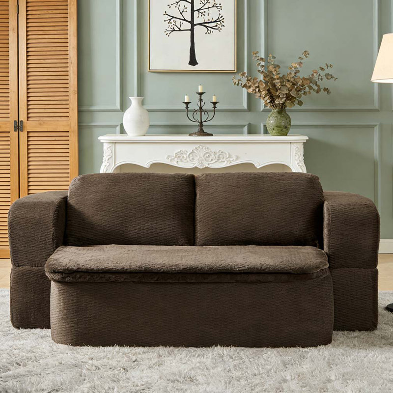 Canapé-lit convertible Modern, Marron foncé