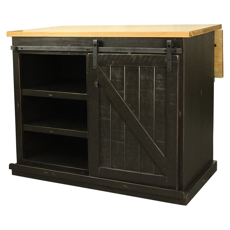 Uli Kitchen Island, Black