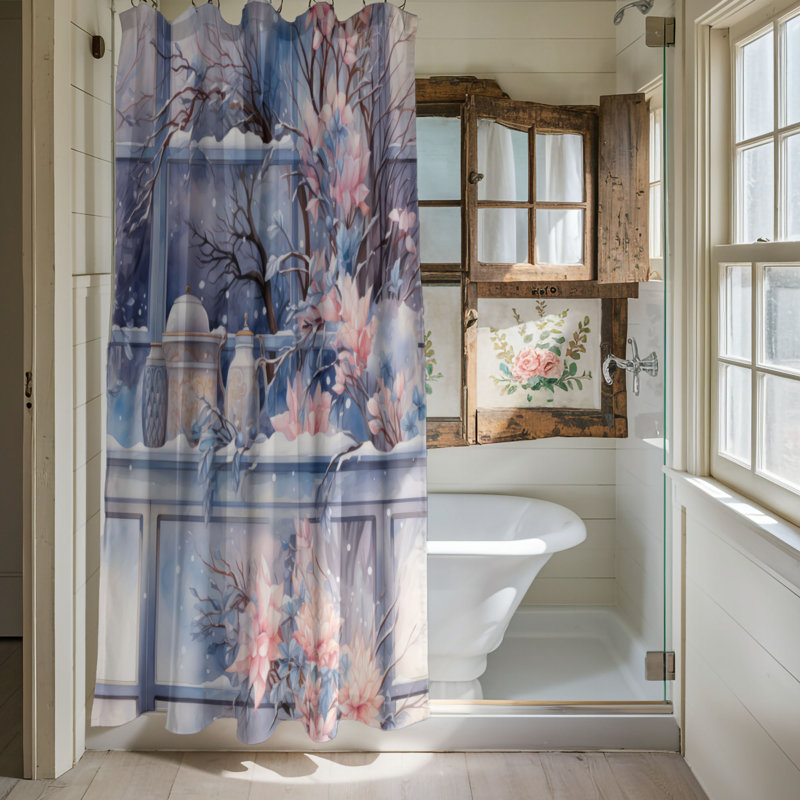 Festive Outdoors - Premium Shower Curtain, 74"H x 71"W