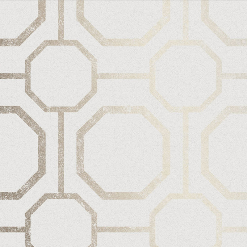 Sashiko Geometric Wallpaper Roll, Pearl
