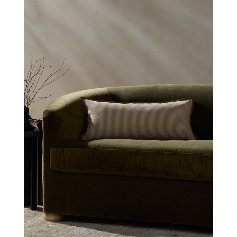 Jeremiah Brent x Loloi Sullivan Accent Pillow, Rectangular 27"H x 12"W, Natural / Brown, Down / Feather