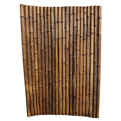 Très grand poteau en bambou carbonisé 1,75 po