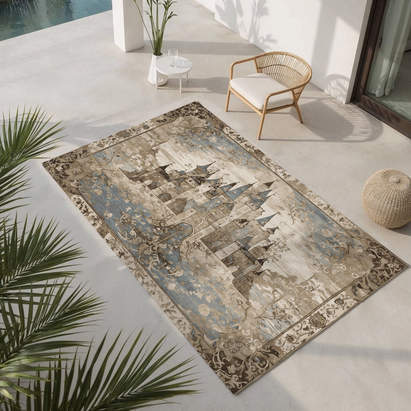 Tapis d'intérieur et d'extérieur Kingdom's Promise, Rectangulaire 2 pi x 3 pi