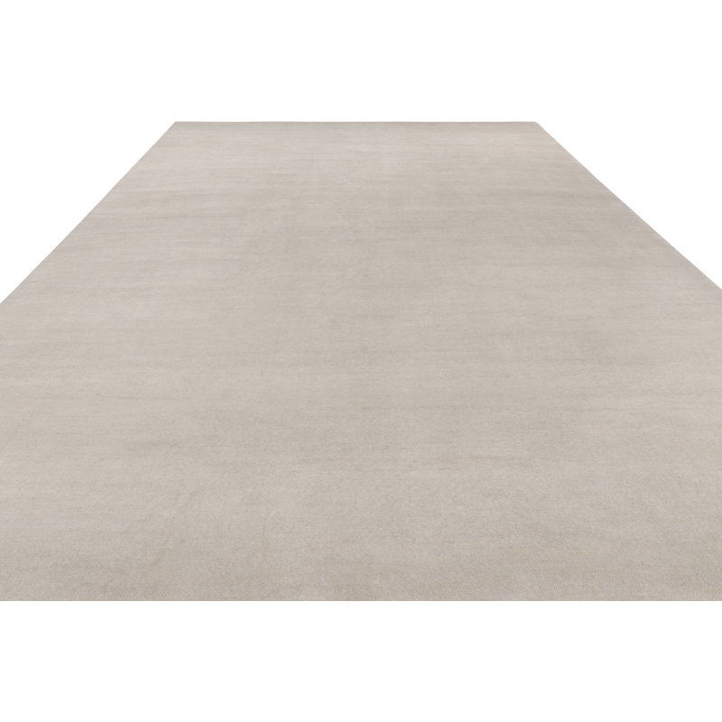 Textural One-of-a-Kind 14x15 Hand Knotted Area Rug