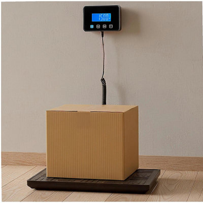 Digital Postal Scale, 0.7 oz/3.5 oz Dual Accuracy, 660 lbs Commercial Weight Scale with Hold/Tare Function & LCD Display, Fit for Packages, Postage, Luggage, Battery & Charging Cable Included