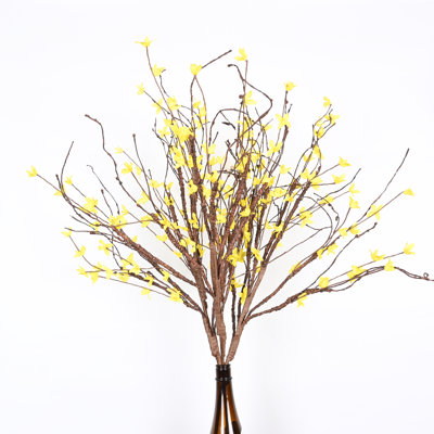 36" Artificial Blossoms Cluster Branches Flowers For Spring Summer Indoor Decoration, Faux Long Stem Flowers For Wedding Home Office Bedroom Party Table Centerpieces Decor