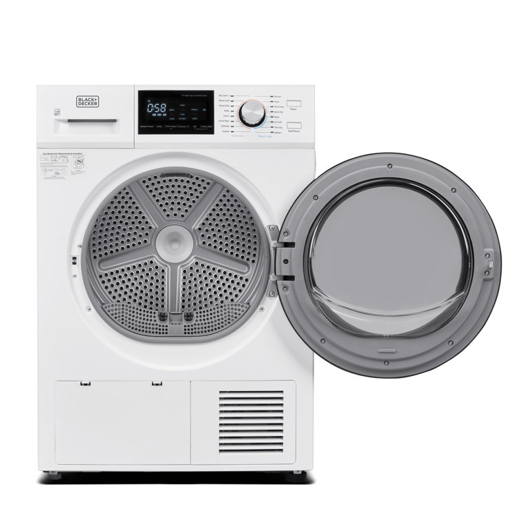 BLACK+DECKER 2.65-cu ft Portable Electric Dryer (White) in the