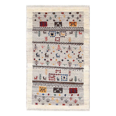 Persian hand knotted Gabbeh Loribaft 2'X 3'4"