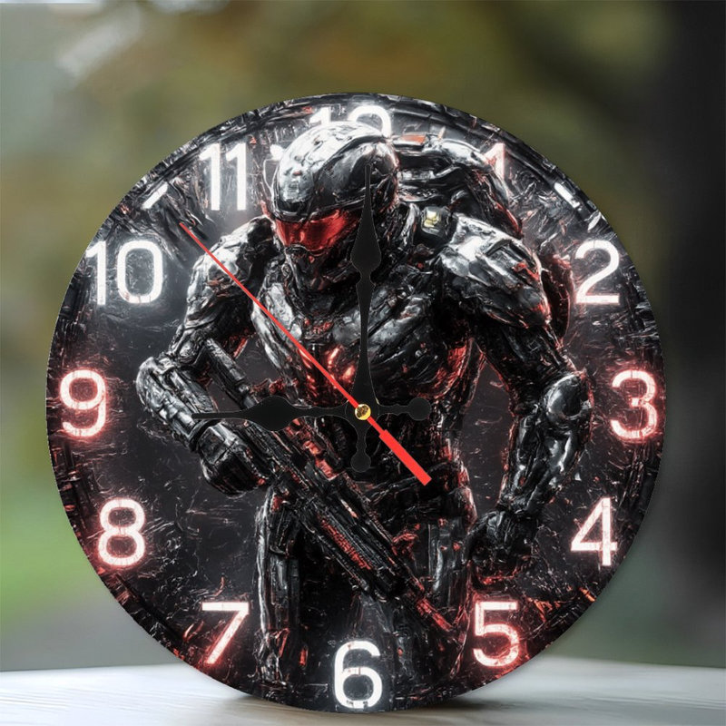 Horloge rougeoyante avec chiffres