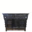 Dual-Drawer Coffer Cabinet with Carved Sides