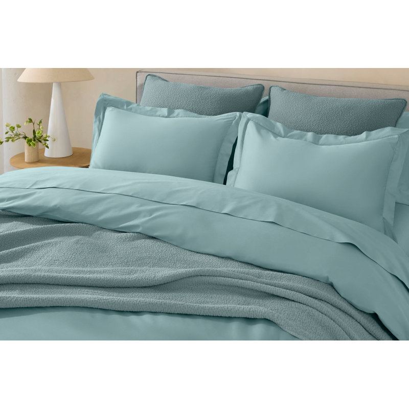 Cloud Soft Sateen Sateen Duvet Cover, Twin Duvet Cover, Pacific Blue