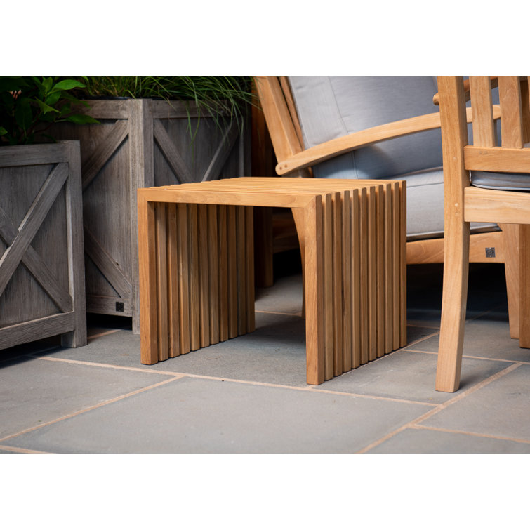 Knightly Square Teak Outdoor Side Table
