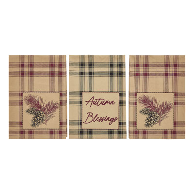 Ensemble de 3 serviettes à thé Connell Pinecone