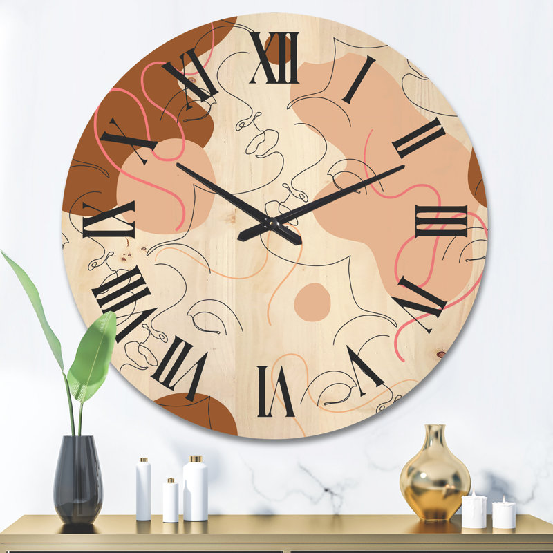 Horloge murale en bois, Grand
