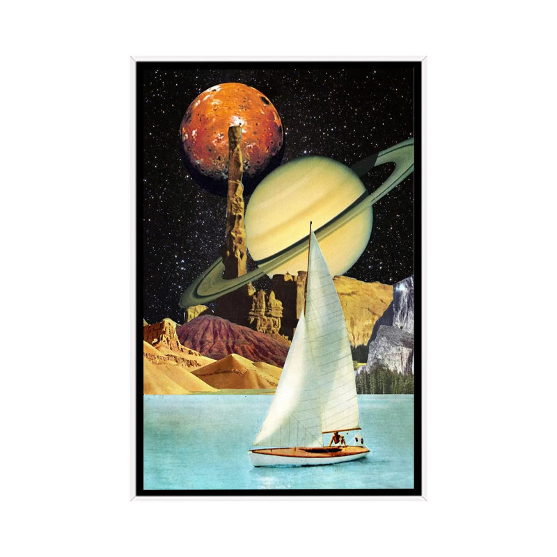 Eugenia Loli - Orinoco Flow by Eugenia Loli - Print on Canvas, 66.04 cm H x 45.72 cm W, White Framed