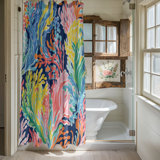 Preppy Ocean Patterns - 1 Piece Standard Shower Curtain