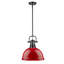 Luminaire suspendu dôme en acier à intensité variable 1 lumière Calico-595977830-595977825