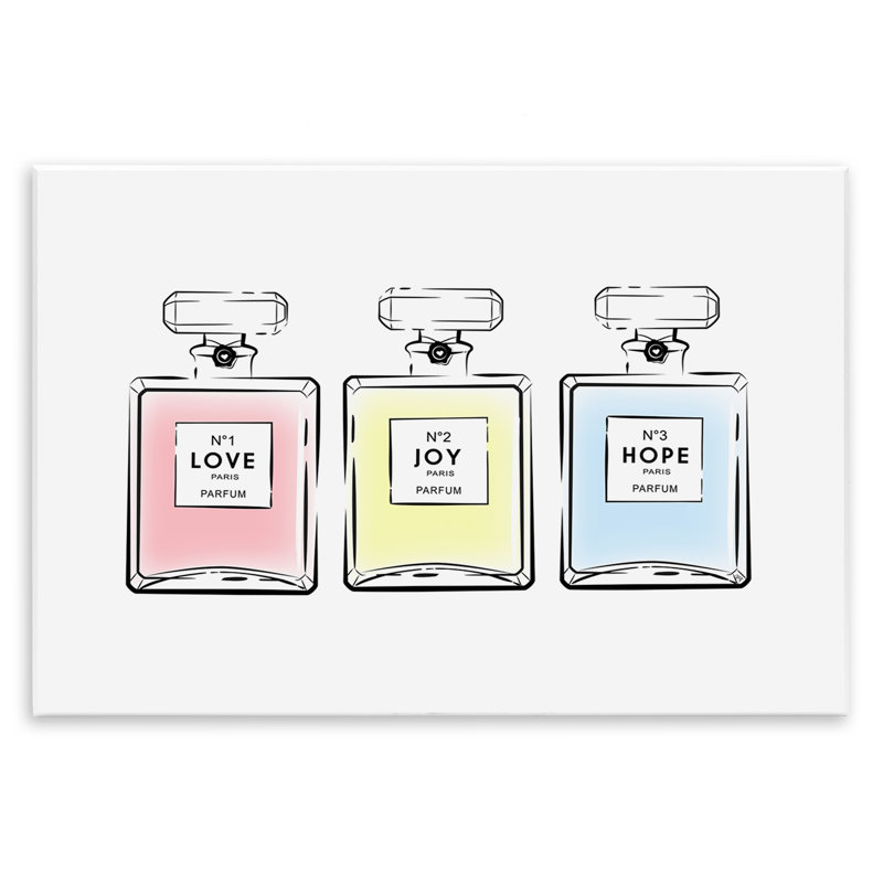 «Love Hope Joy Perfumes» par Martina Pavlova, H 13 po x l 19 po