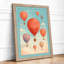 Balloons in Flight Boho - Framed Print-1619475229-1619475231