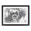 Albert Einstein Graffiti in Abstract - Picture Frame Drawing Print-55683187-55683190
