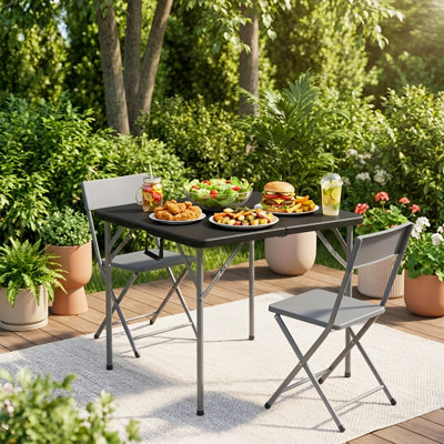 Table pliante portative 33,8 po
