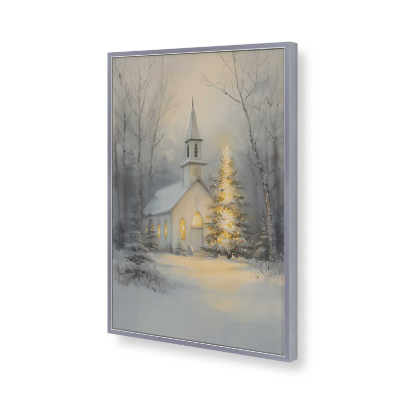 «Silent Night Glow», reproduction d'art, 12 po x 16 po, Chrome poli