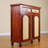 Cherry Solid Wood Shoe Storage Bench