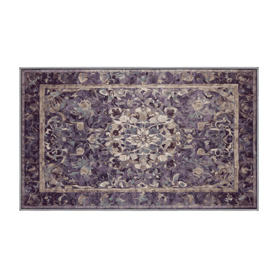 Machine Washable Gray Area Rug