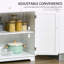 Armoire de cuisine à double porte avec tiroirs-2004357195