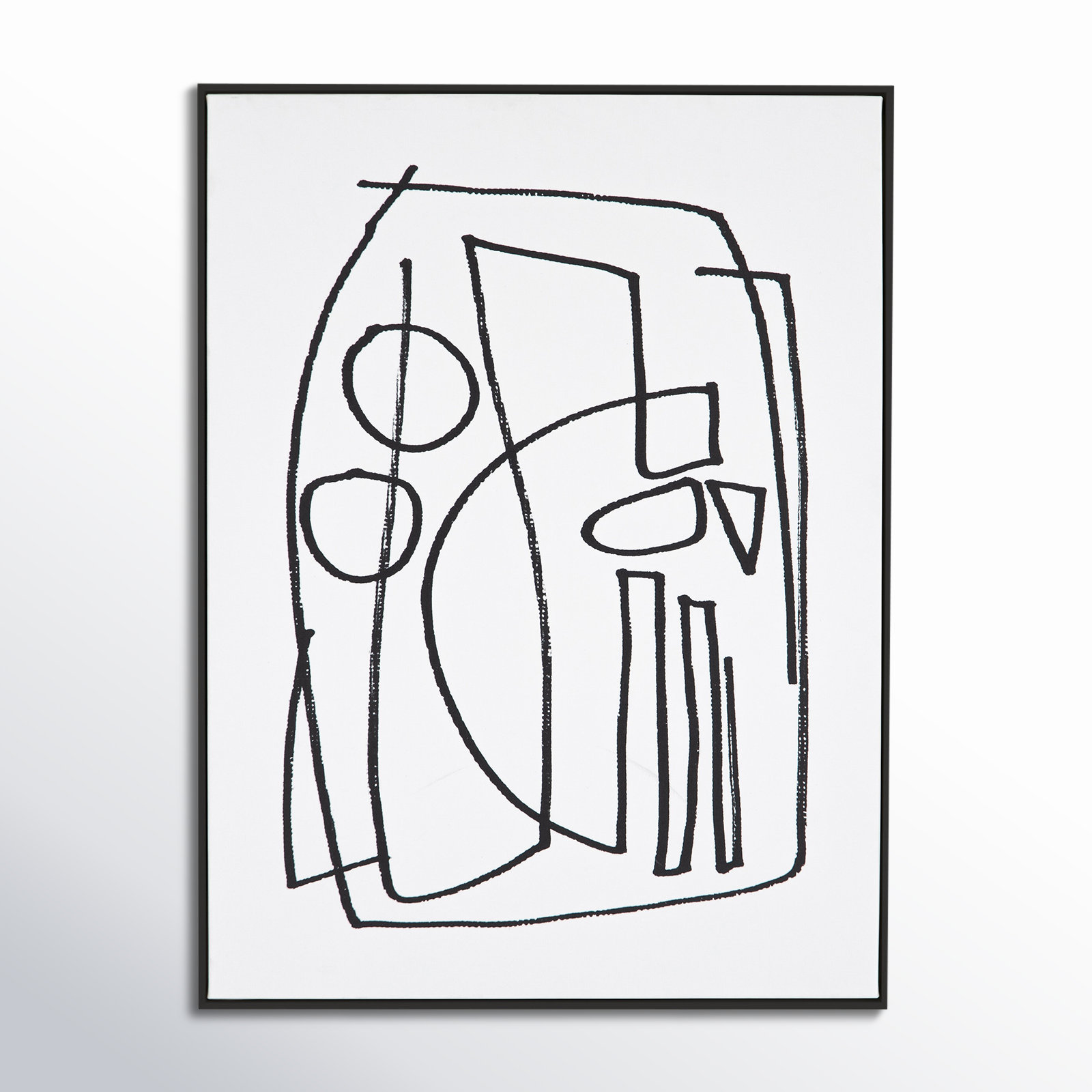 Stark 2 by Dan Hobday, Black Floater Framed, 32" H x 24" W x 2" D