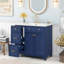 Meuble-lavabo de 36 po de style transitionnel avec lavabo en résine-35284090