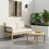 Dark Gray Rope/Light Teak Frame