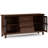 Artisan 60"W Solid Wood Contemporary 3-Door Sideboard Buffet with Adjustable Shelves and Bronze Hardware-1274611603
