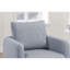 Fauteuil pivotant rembourré en tissu Grey Boucle