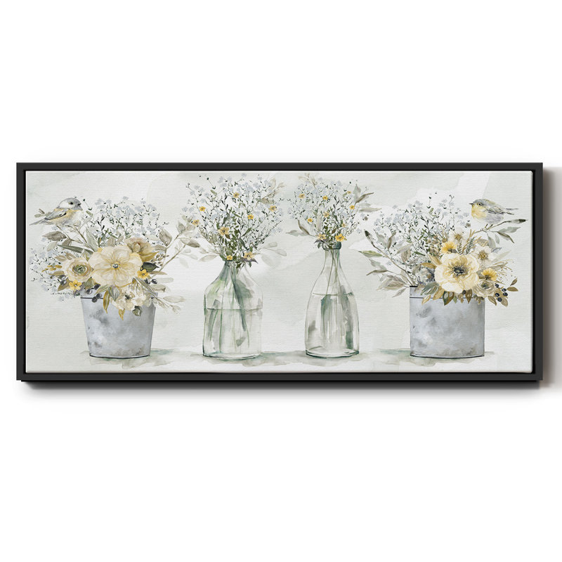 Farmhouse Bouquets - Toile encadrée, H 20 po x l 50 po