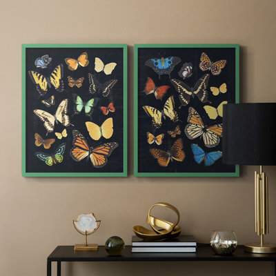 Collectionner Flutter III - reproduction encadrée de qualité supérieure - prête à être accrochée - aucun clou requis - aucun clou requis