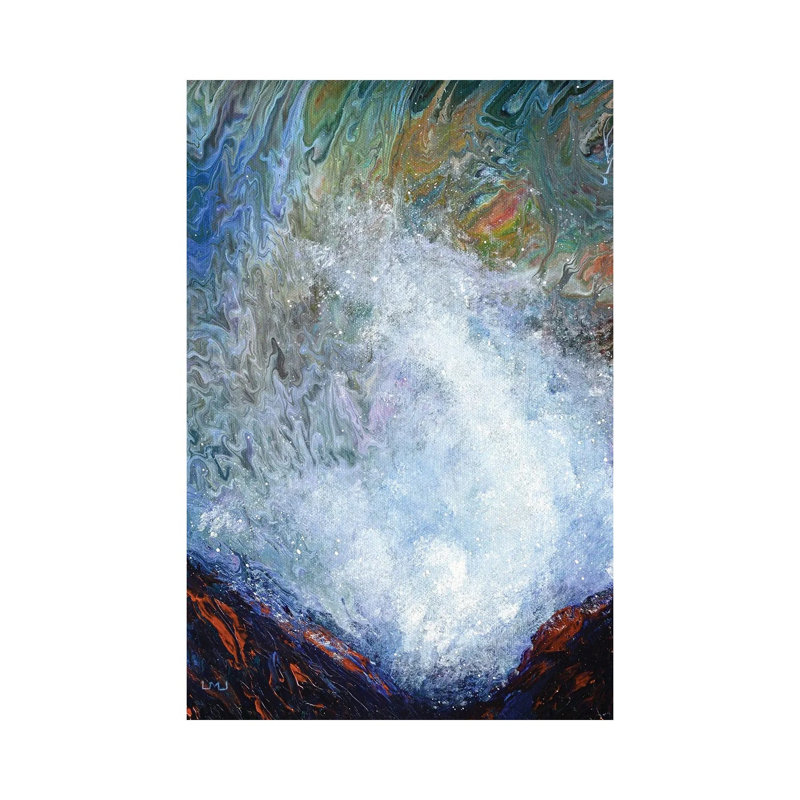 Spouting Horns At Depoe Bay by Laura Iverson - Wrapped Canvas Gallery-Wrapped Canvas Giclée, 20.32 cm H x 30.48 cm W