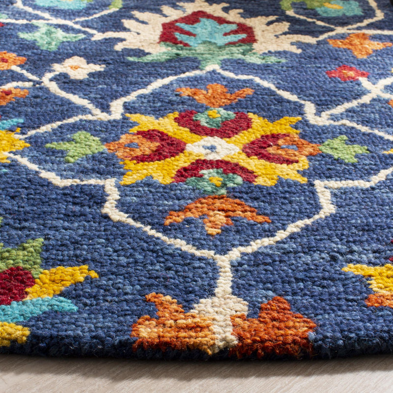 Porterfield Hand Tufted Wool Oriental Rug, Round 7'