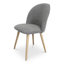 Chaise d'appoint rembourrée en bois massif Loeda-2053406197-2053406196