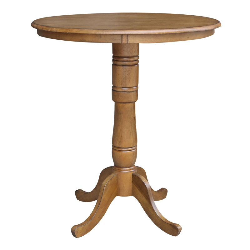 Mosteller Solid Wood Dining Table, Pecan, 42" H x 36" W x 36" W
