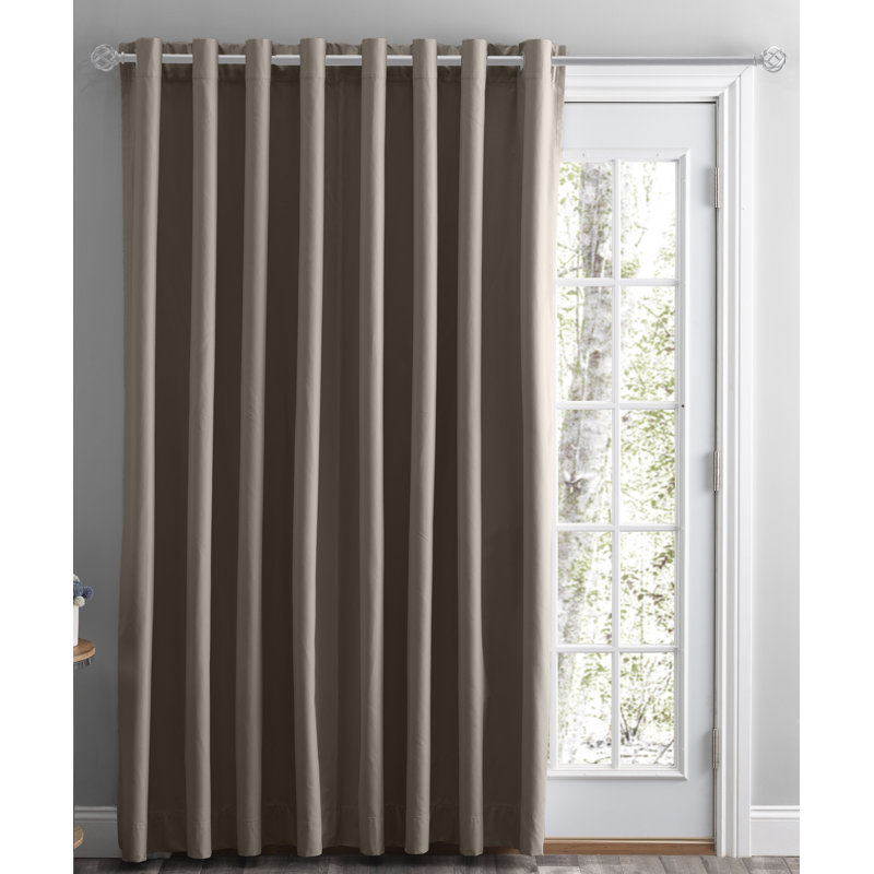 Helgha Blackout Curtain Single Panel, Mushroom