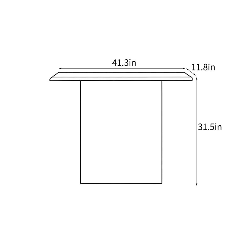 Console American Country, H 31,5 po x l 41,3 po x P 11,8 po