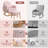 Upholstered Teddy Rocking Chair With Ottoman-2071464814