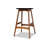Upholstered Counter Stool with Solid Wood Frame