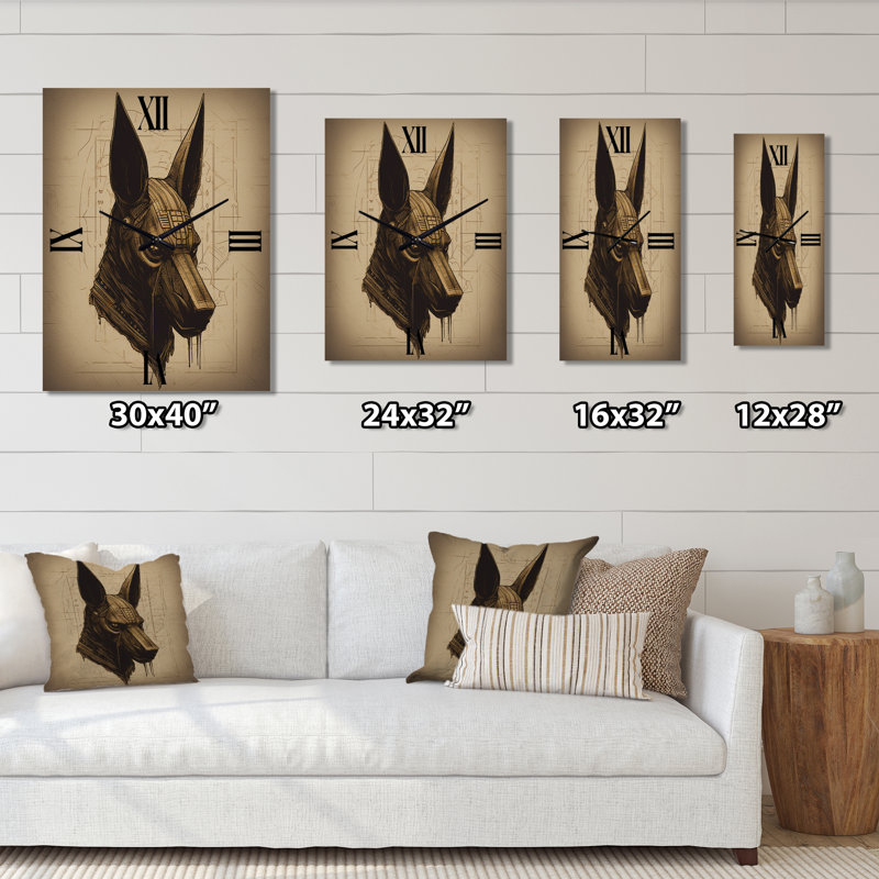 Horloge murale Anubis, Très grand