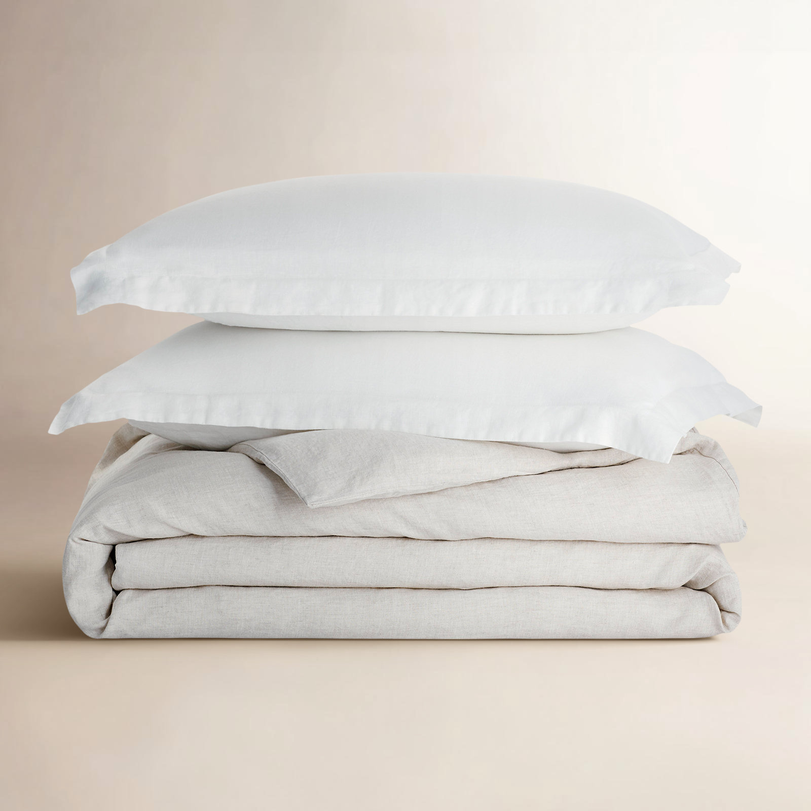 Driscoll Linen Duvet Cover Set, King Duvet Cover, White